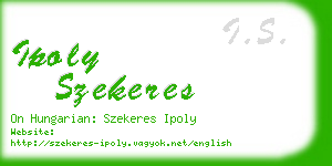 ipoly szekeres business card